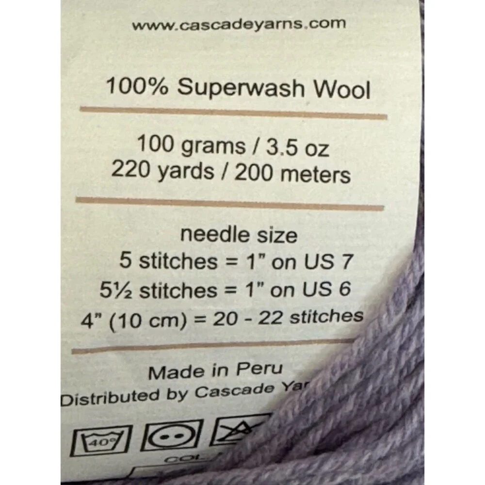 Cascade Yarns 220 Superwash Wool - Lavender Lilac